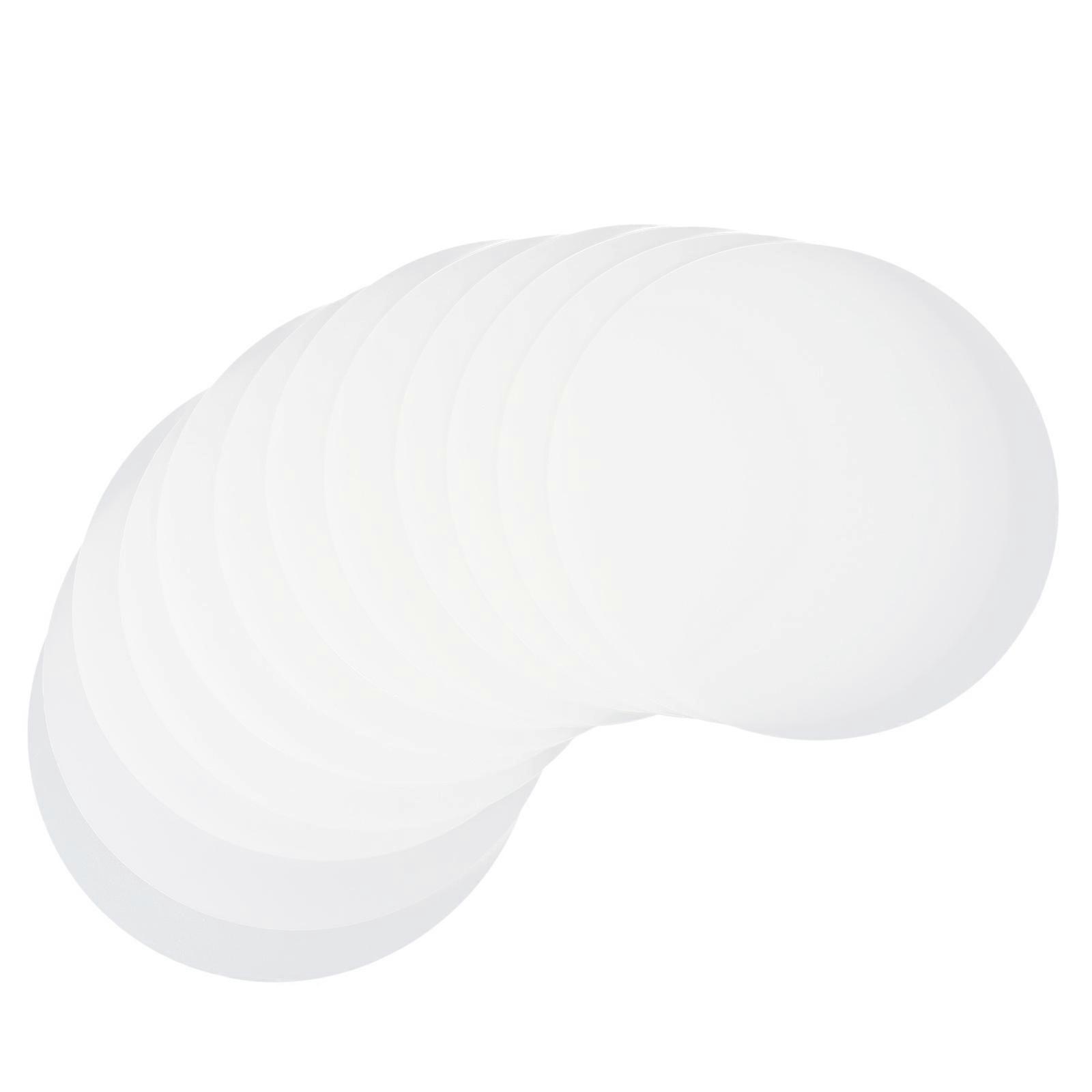Transparent Acrylic Discs for DIY Use Smooth Edges Easy to Hold and Mix Paint 10pcs
