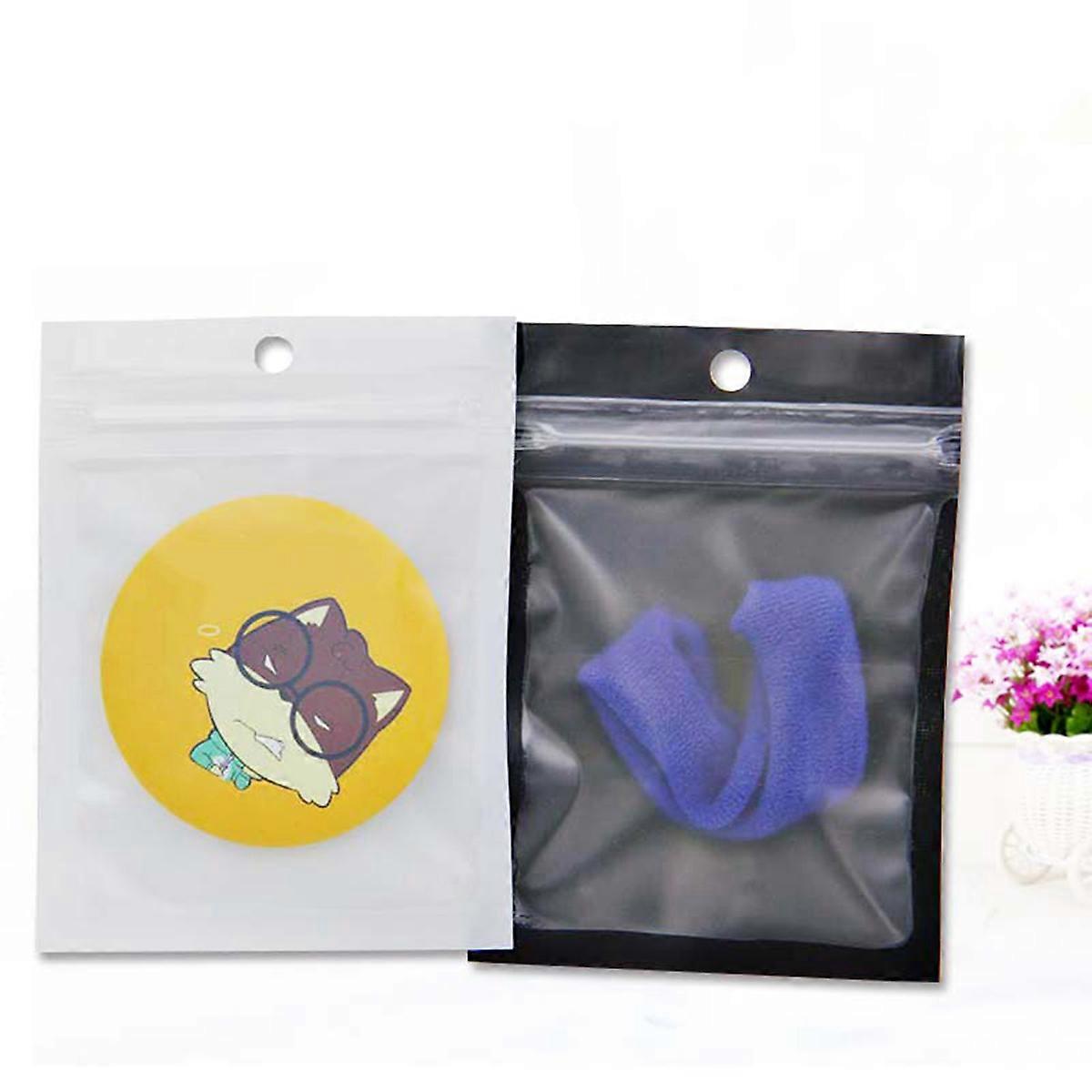 Durable Food Zipper Sealed Bags 200Pack Resealable Pouch Flat Zipper Ideal For Party Use Office Use Assorted Color