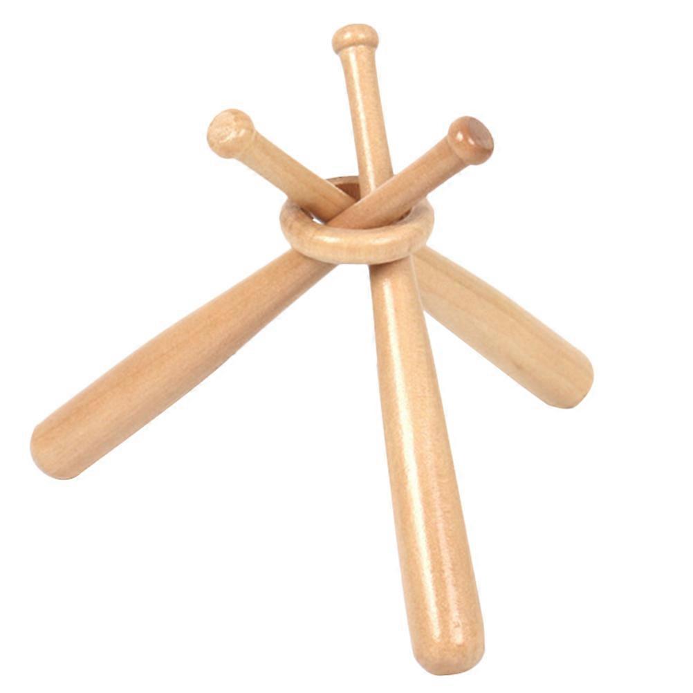Decorative Baseball Holder For Office Decoration With Wear-resistant Wood Material 1 Set
