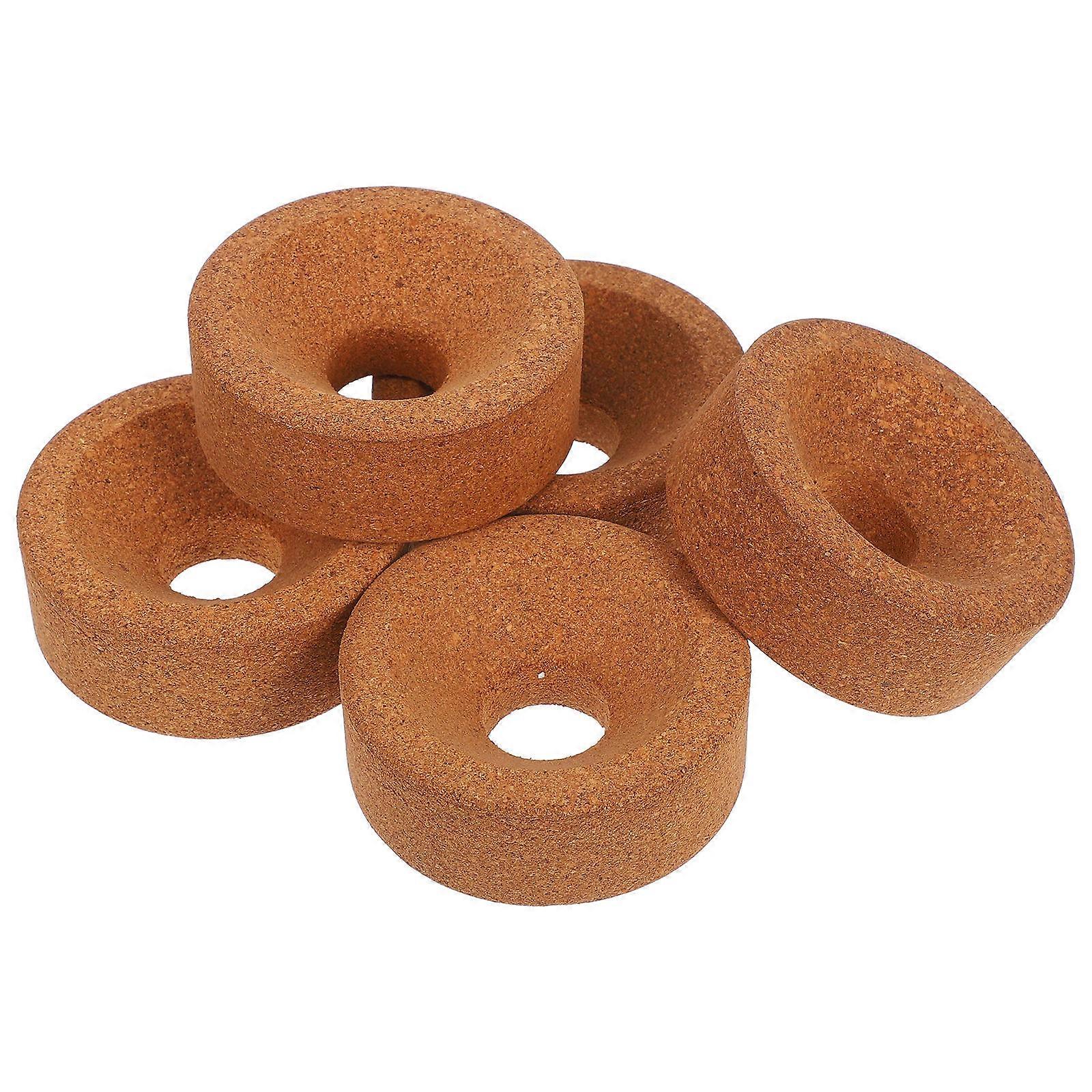 5 PCS Round Cork Flask Holders Stands Laboratory Accessories Diameter 80mm