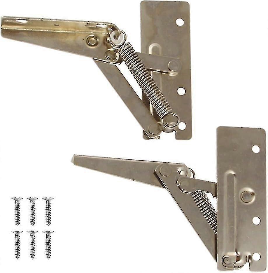 Set Of 2 Hinged Flap Hingesup And Down Door Support Hinge Hidden Embedded Hinge 90 Spring Supportl