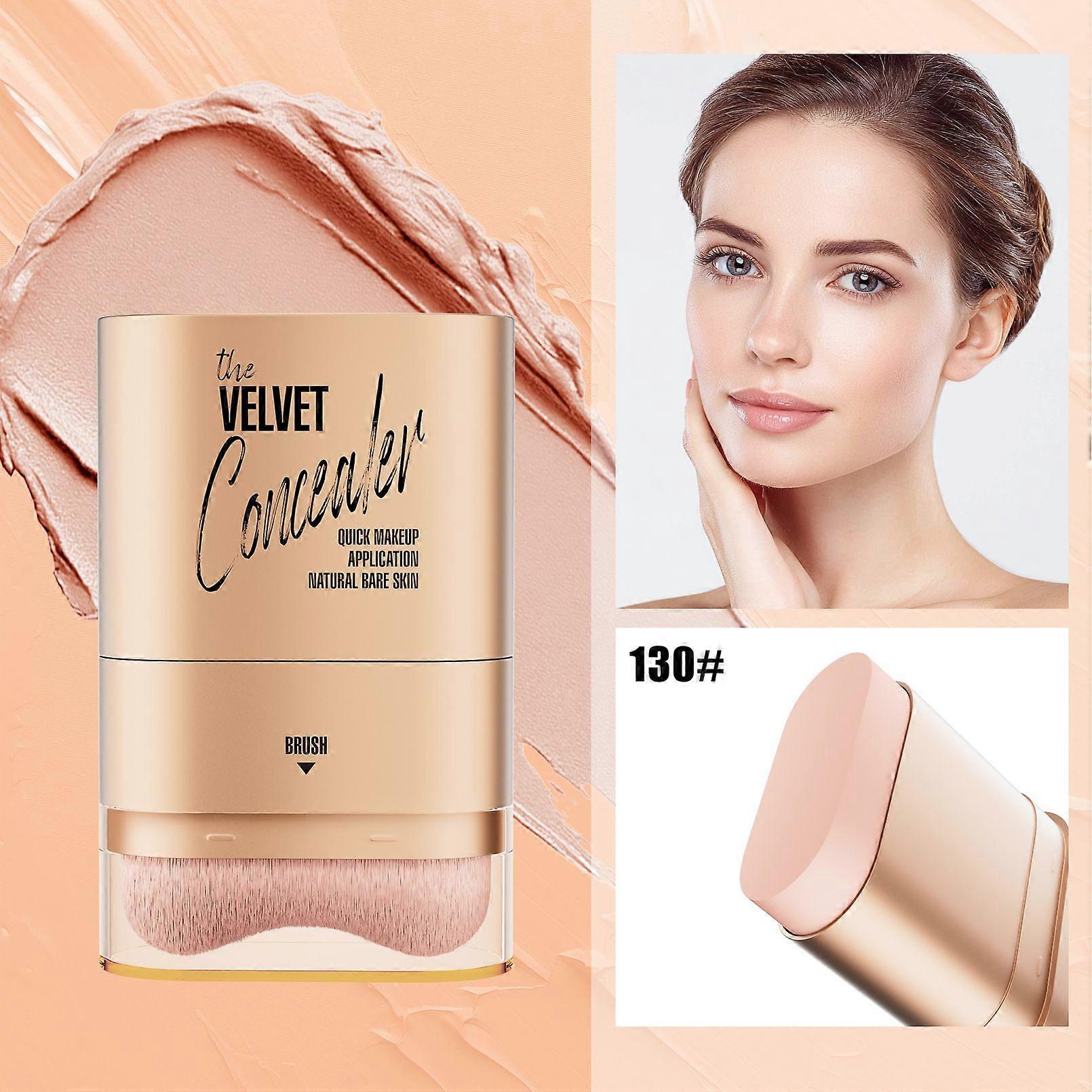 Foundation Stick, Hydrating Lightweight Makeup Stick, Double-Head Eraser Concealer, Smooth Design for Spot Coverage, Brightening, Tone Correction, Nat