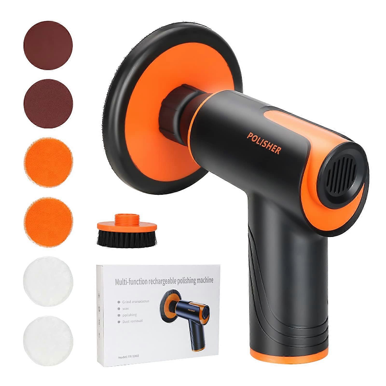 Car Buffer Polisher Detailing Kit Portable Charging Wireless Beauty Seal Glaze Small Cordless Wax Machine Marble Floor