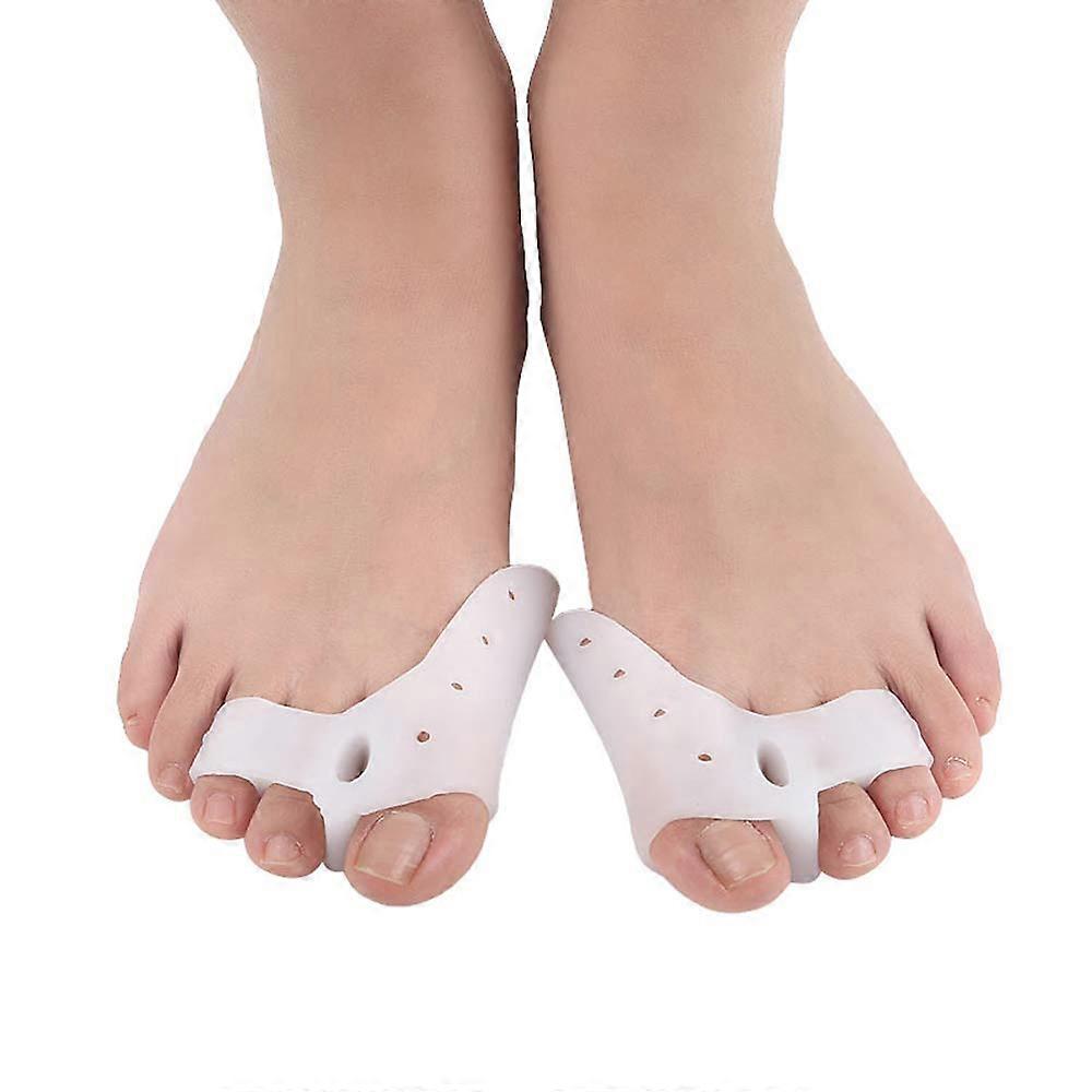 1 Pair Silicone Corrector and Relief for Hallux Valgus, Tailor's Bunion and Big Toe Joint Hammer Toe, Toe Separator, Spacer and Splint for Surgery