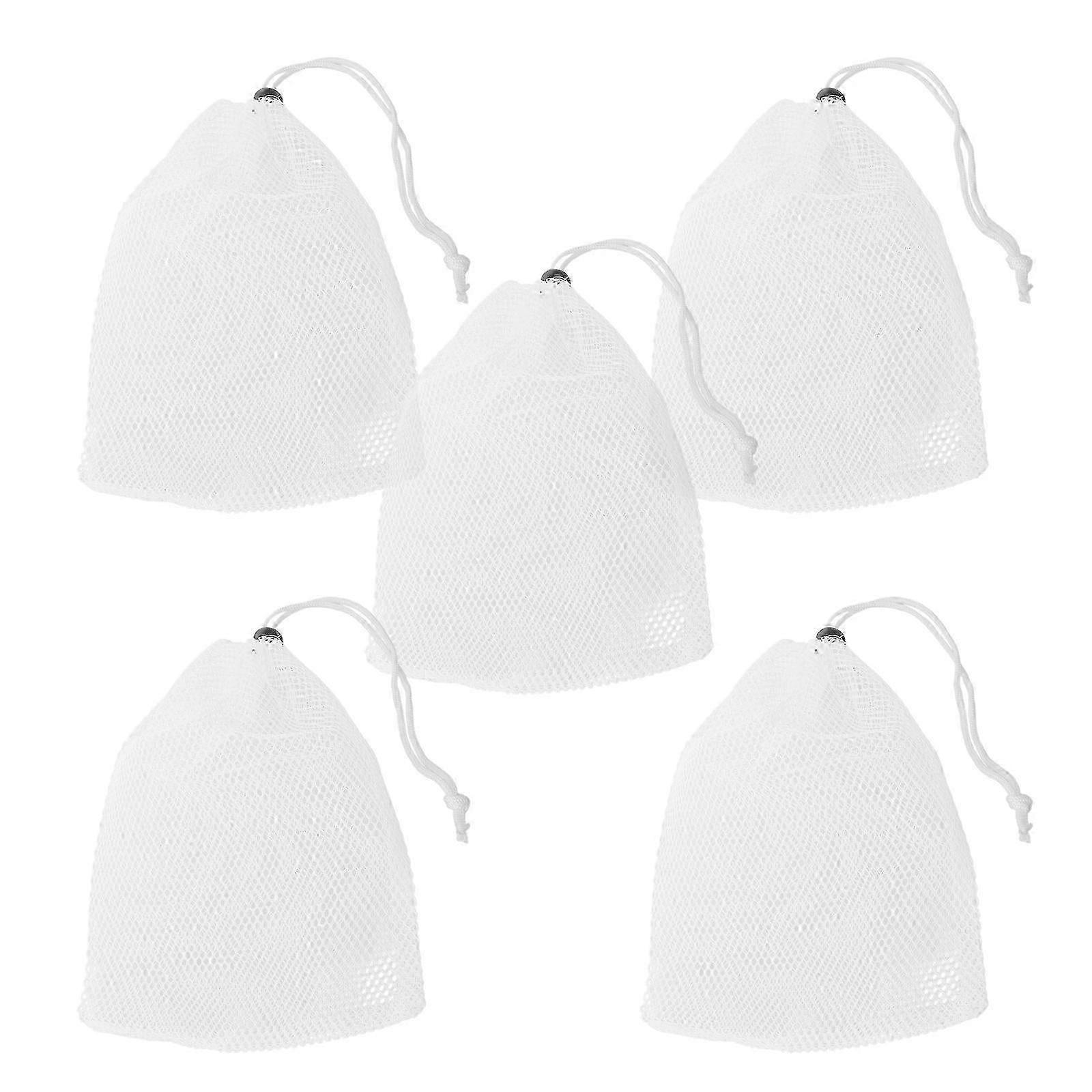 5Pcs Drawstring Storage Bag Multi-functional Travel Pouch Decorative Wrapping Bag