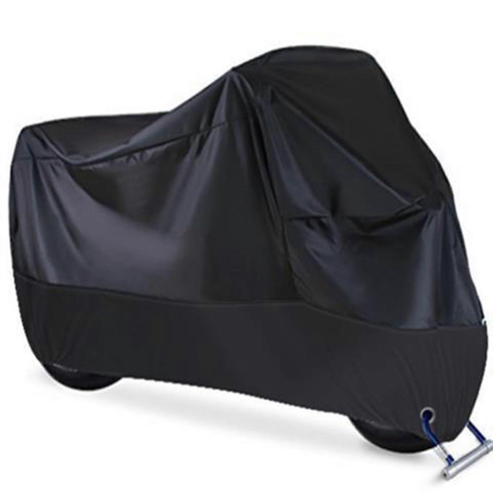 Motorcycle cover, allseason, weatherproof, , sun protection, durable, nightreflective, with lock holes, fits up to 96 AMQ53 Black A