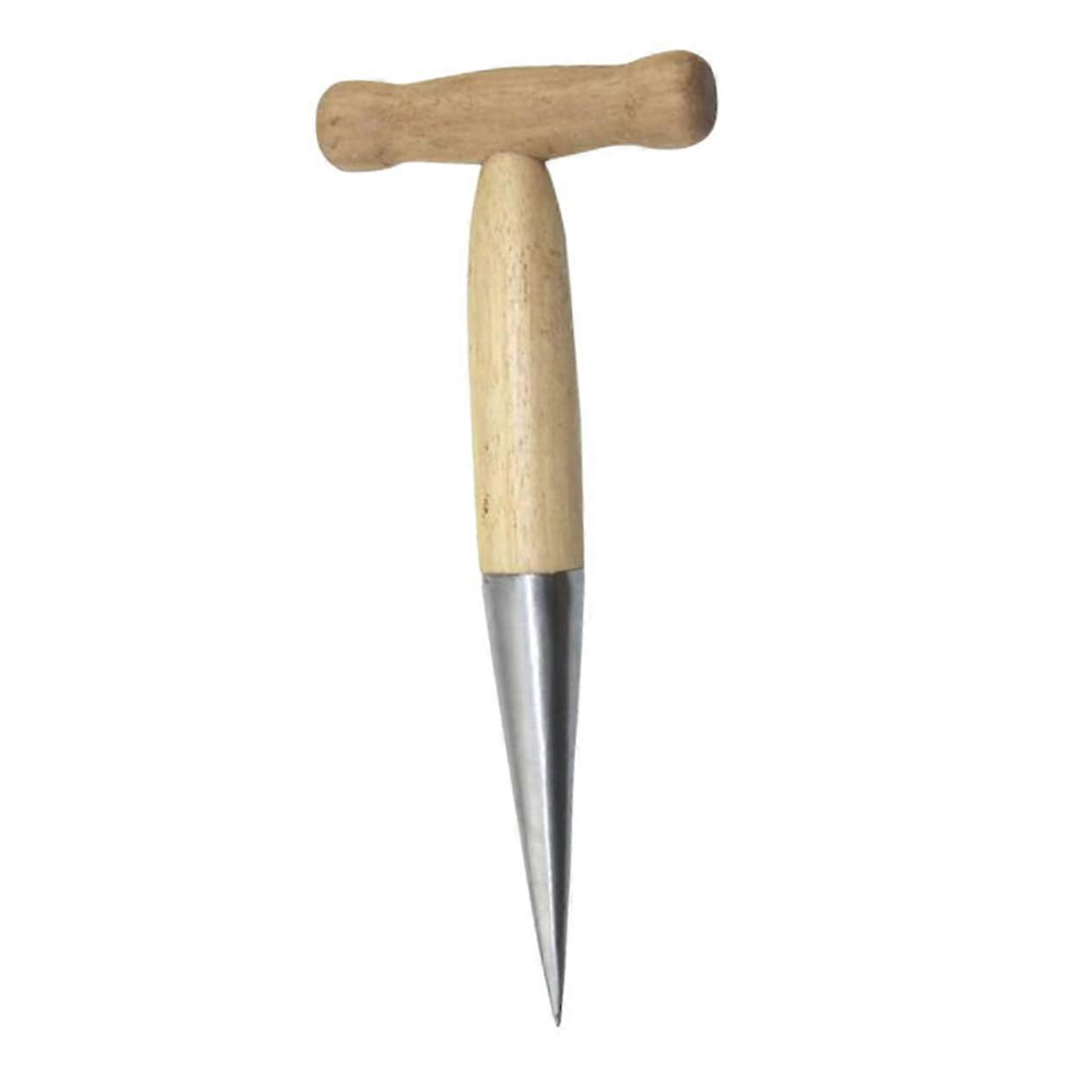Dibbler With Wooden Handle Garden Tool For Planting Bulbs Ergonomic Design For Effortless Loosening For Hobby Gardeners