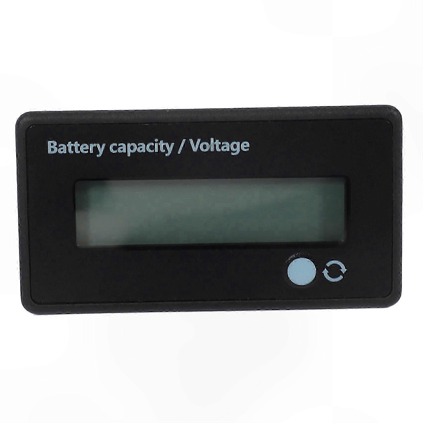 Battery Meter for 12V-48V Systems, Voltage Indicator for Lead-Acid & Lithium-Ion Batteries, Motorcycle and Car Use