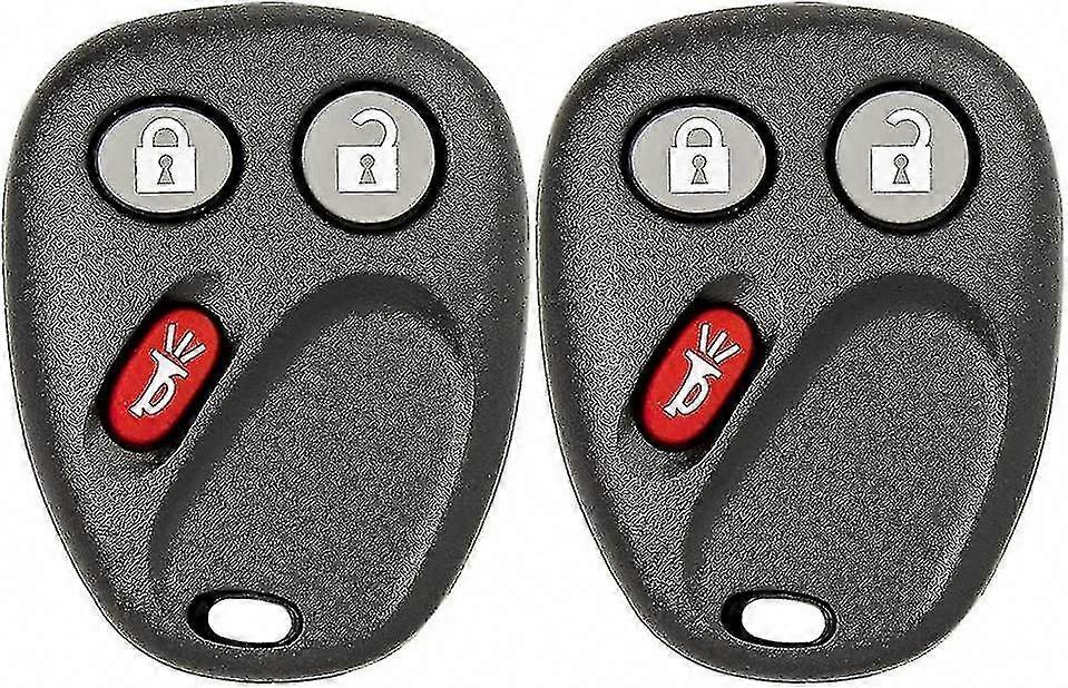 Universal Keyless Entry Remote Fob for  GMC Trucks SUVs (2 Pack, Black)