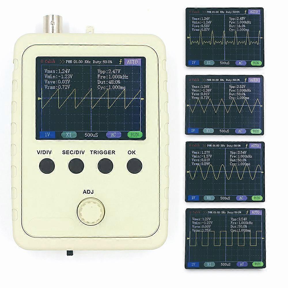 2.4-Inch TFT Digital Oscilloscope Kit with Power Adapter & Probe