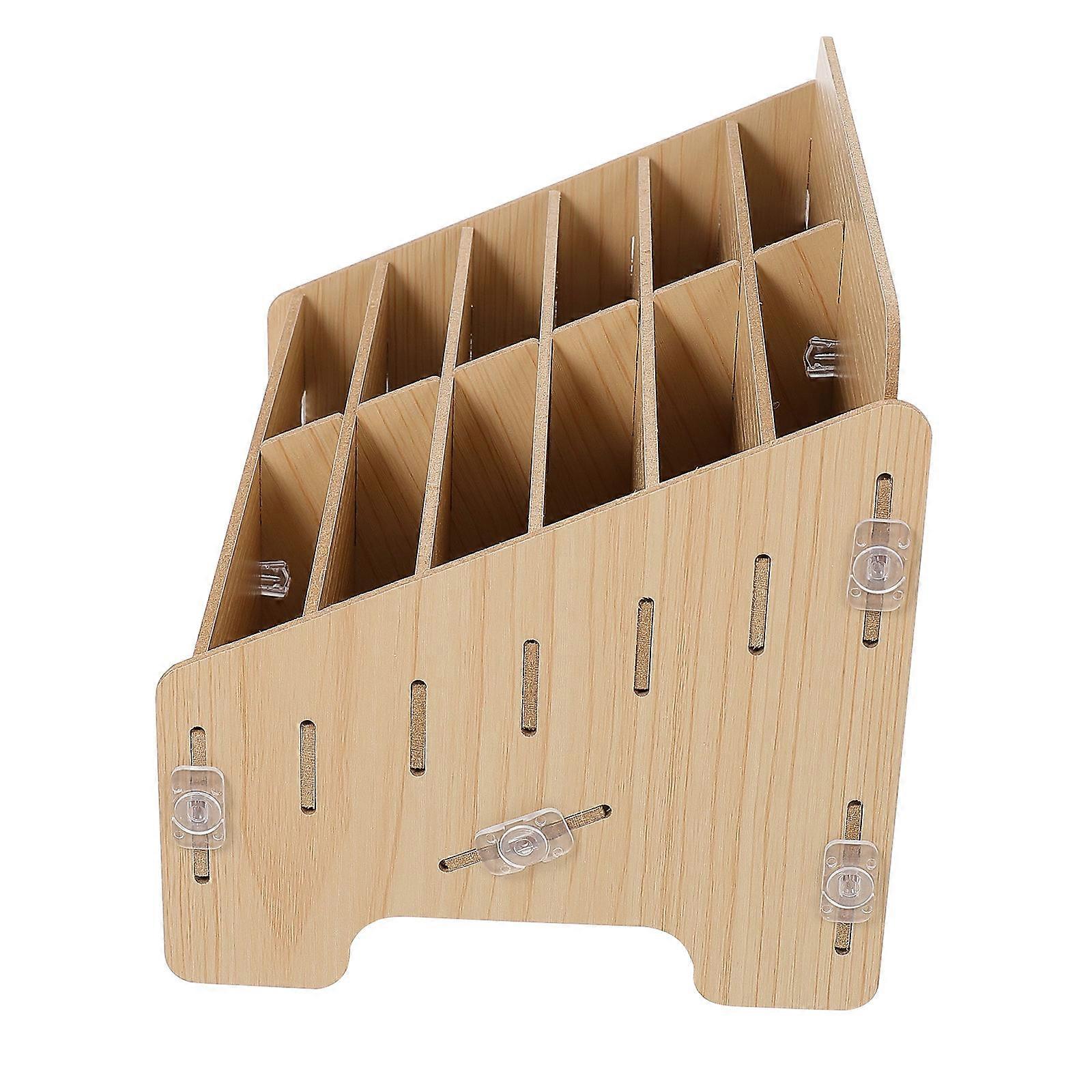 Yellow Cell Phone Storage Box for Office Use Made of Synthetic Material Very 7.5 Inches