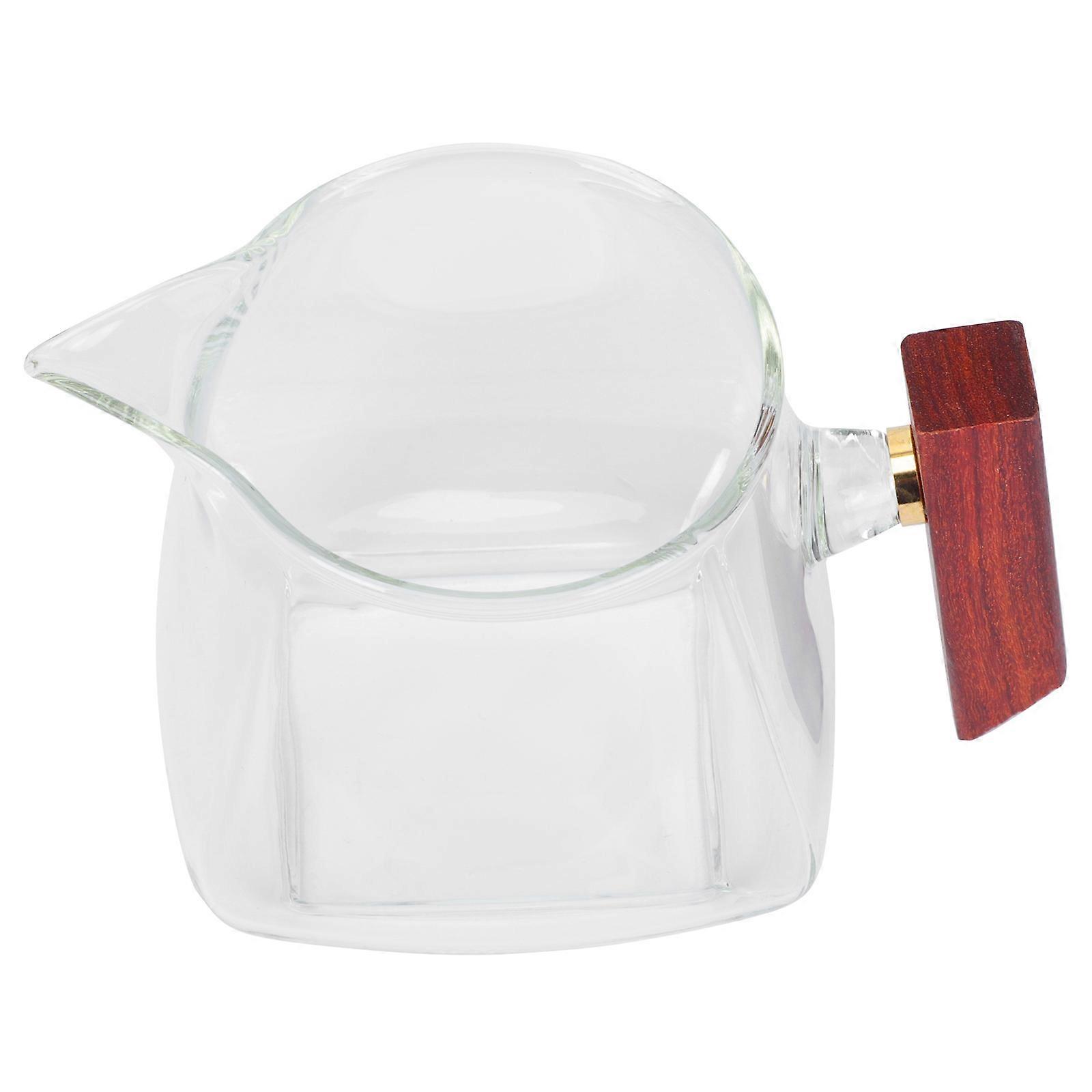 Japanese Style Tea Dispenser with Side Handle Made of Glass for Storage Assorted Color