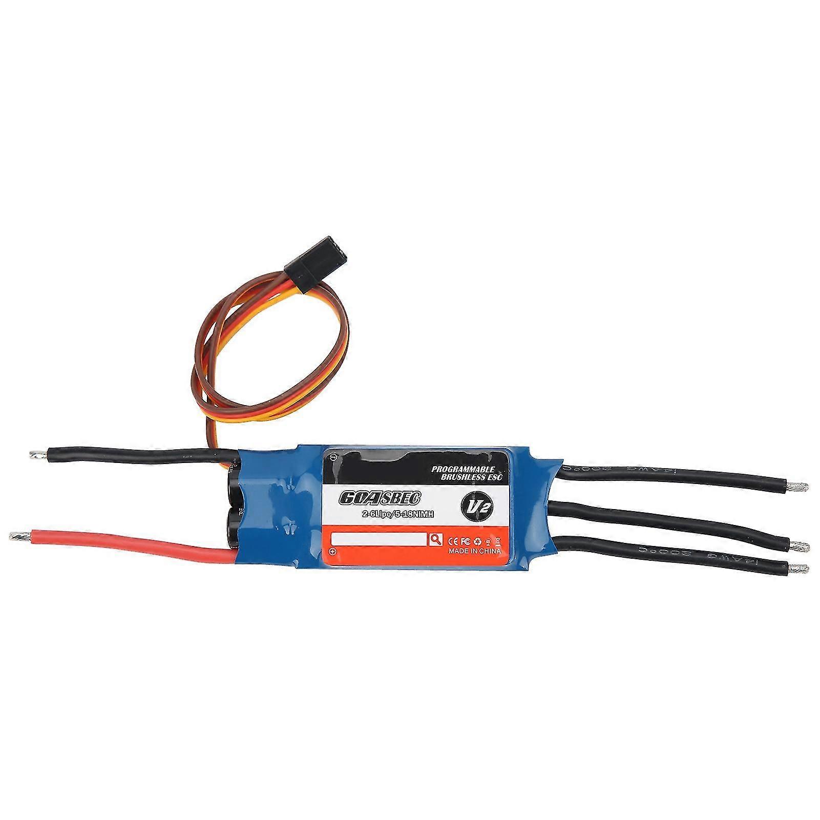 SURPASSHOBBY 60A ESC Speed Controller 26S 518NC BEC:5.5V/5A RC Airplane