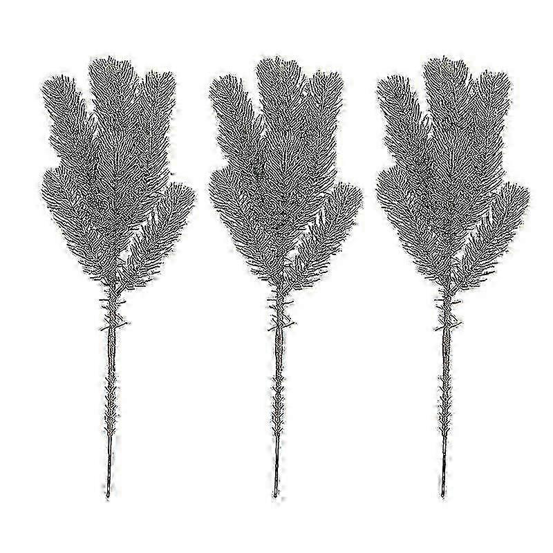 3pcs τεχνητές διακοσμήσεις πρασίνου Χριστουγέννων για το κεντρικό κομμάτι του τραπεζιού διακοπών και τη διακόσμηση φύλλων σπιτιού