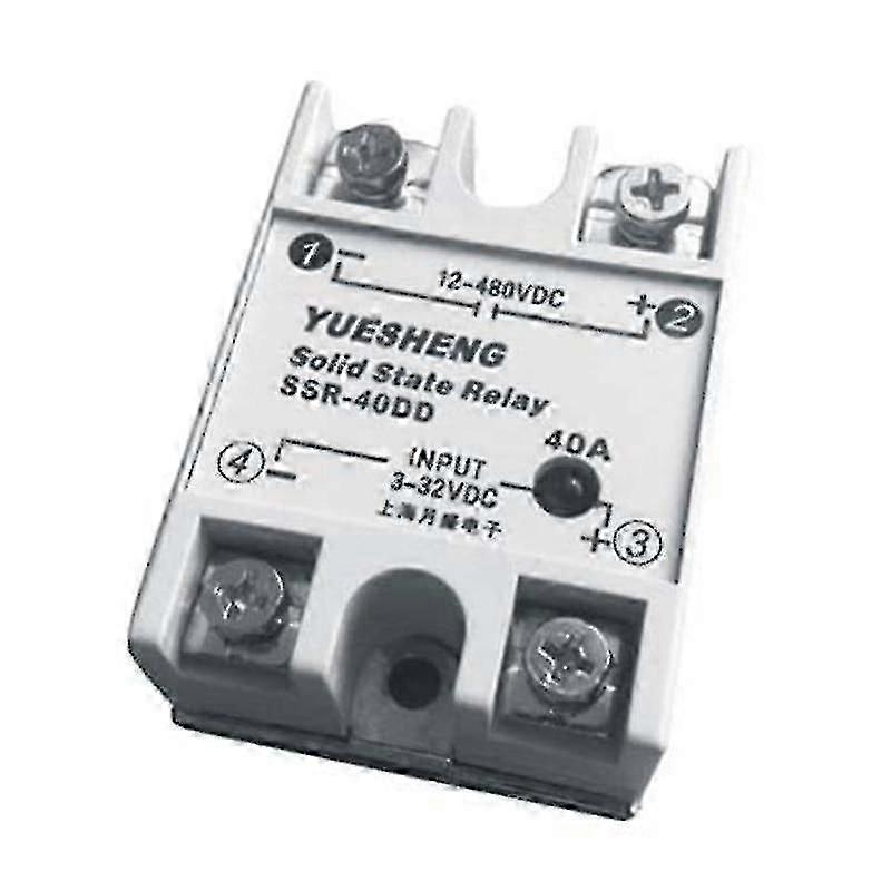 SSR 40DD DC Solid State Relay 40A 3-32V DC Input for Industrial Control Automation
