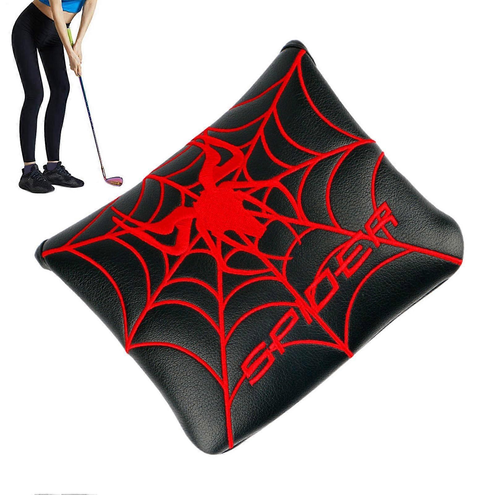 Spider Mallet Putter Cover - Durable Soft Padded Headcover with Magnetic Closure for Standard Golf Putters