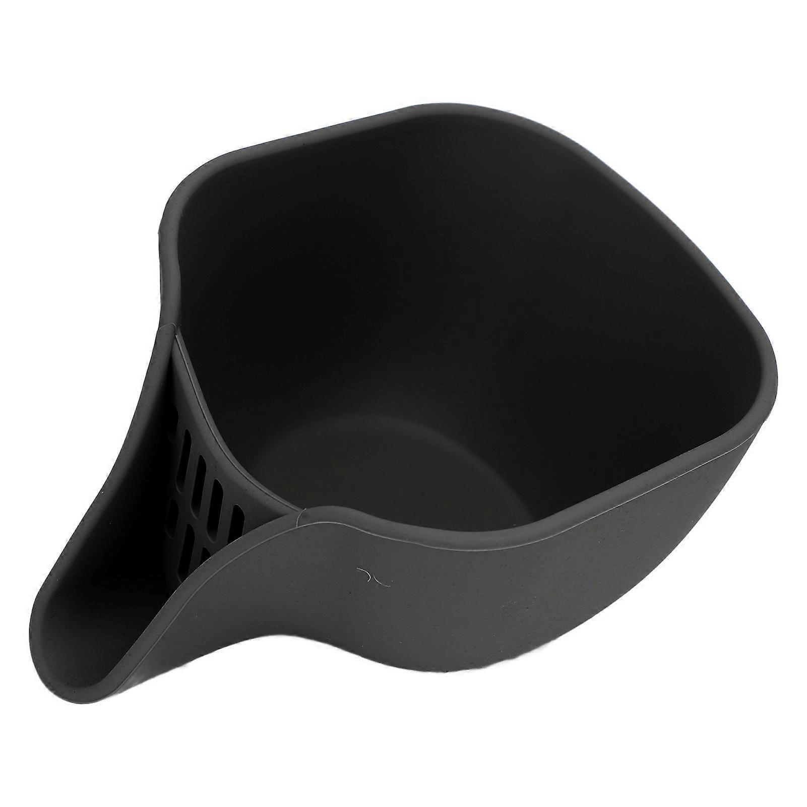 Multifunktions Silikone Vandfilterkurv 19,5x10,4cm Sort