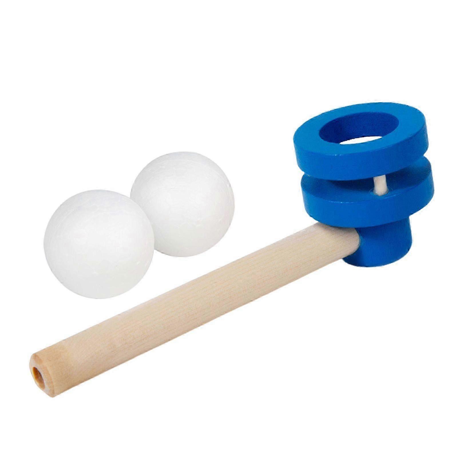 Andningsövning för barn trä blåsa boll tränare