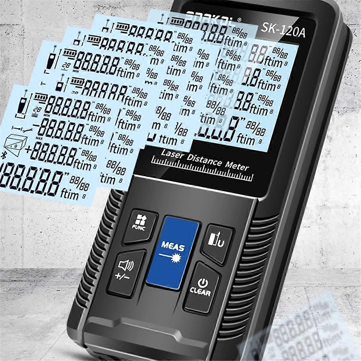  Laser Tape Measure 120M Laser Distance Meter Rangefinder Profesional Digital Range Finder Ruler Test Tools