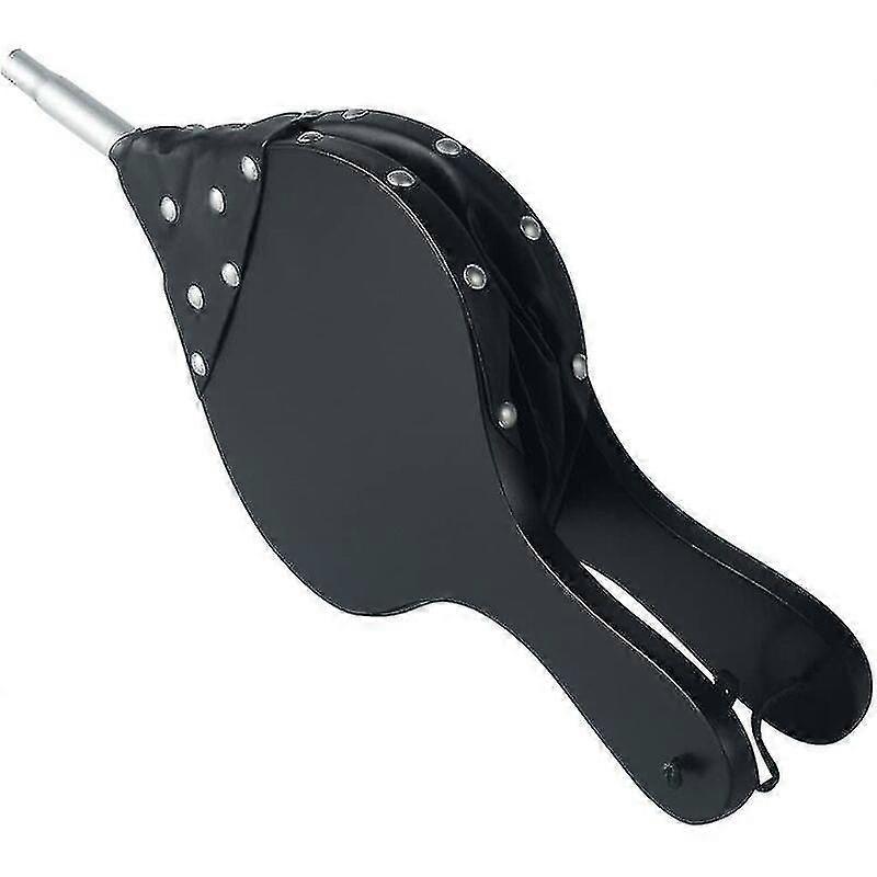 Wood fireplace blower leather