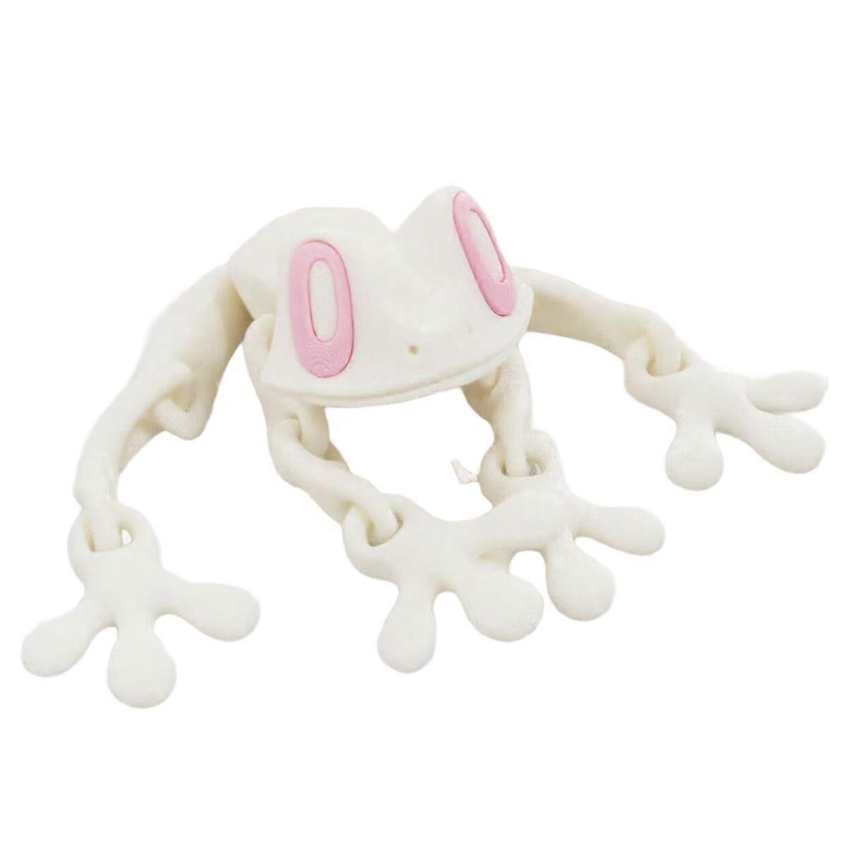 3D Printing Simulation Tree Frog Joint Movable Frog Kitchen Home Decoration Office Animal Desk Toy Refrigerator Magnet C
