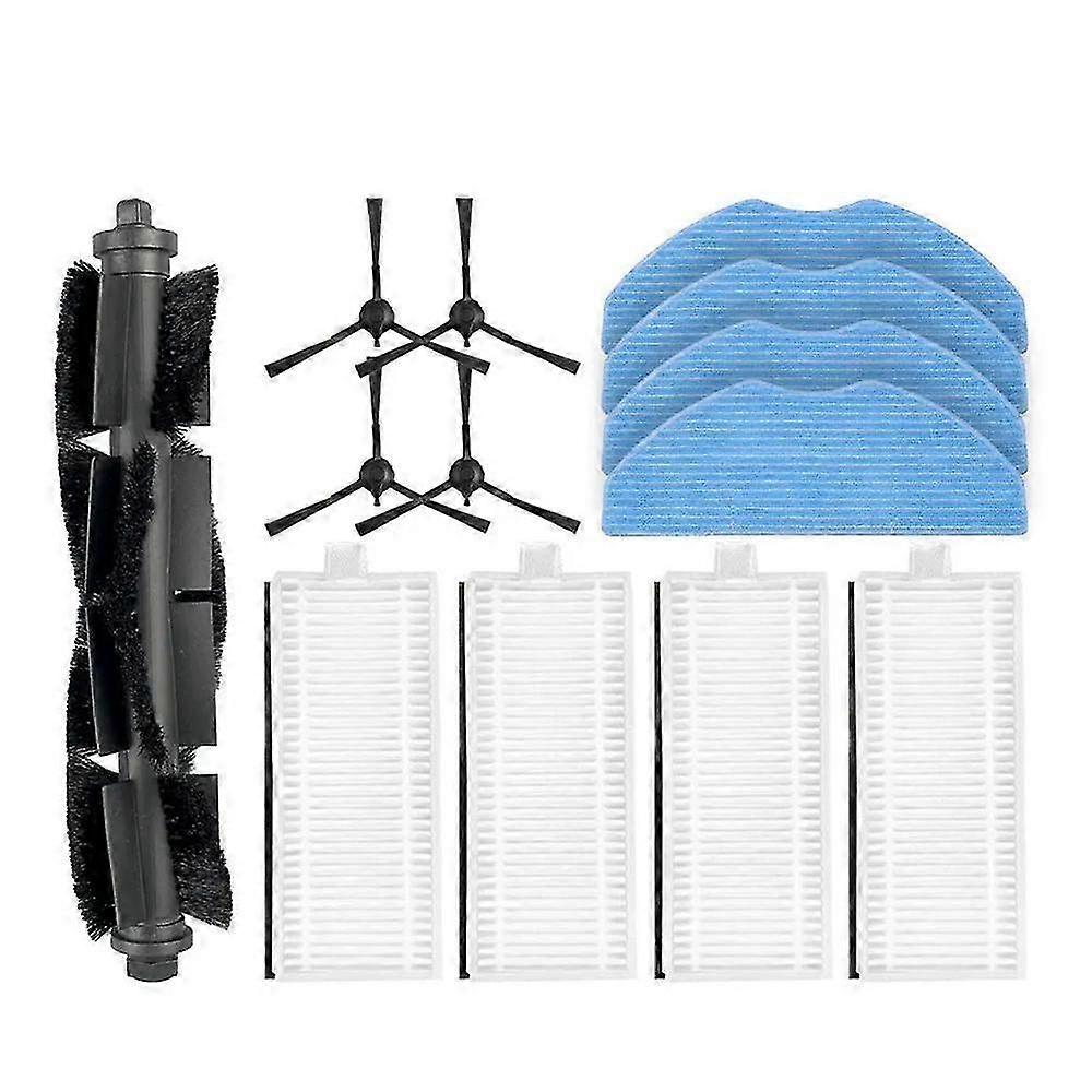 MEDION X10 SW Main Brush, Side Brushes, HEPA Filter and Mop Pad Set
