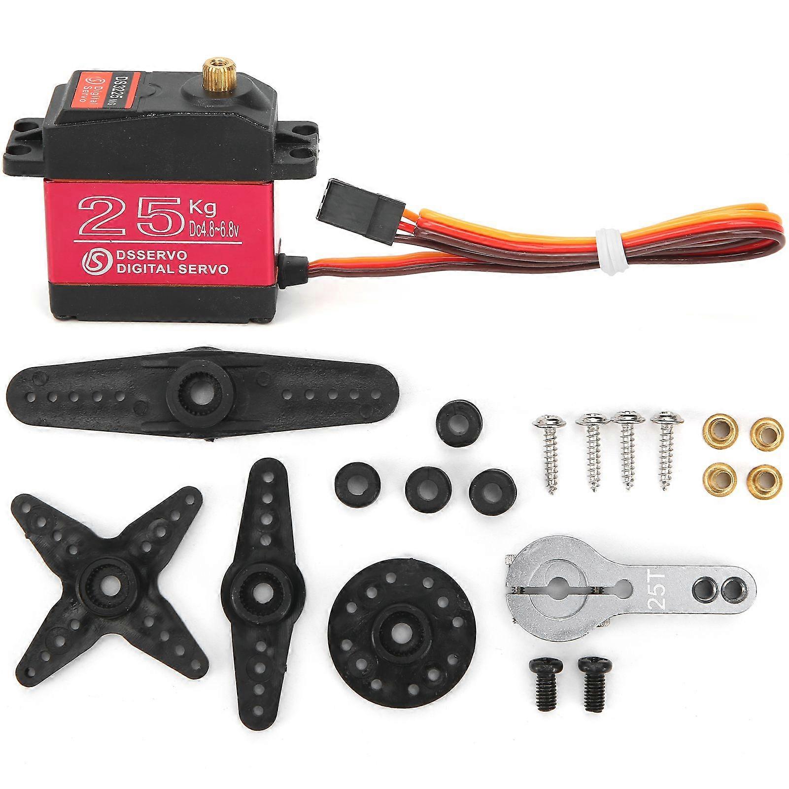 DS3225MG 25KG RC Waterproof Digital Servo with High Torque for 1/8 1/10 1/12 RC Car