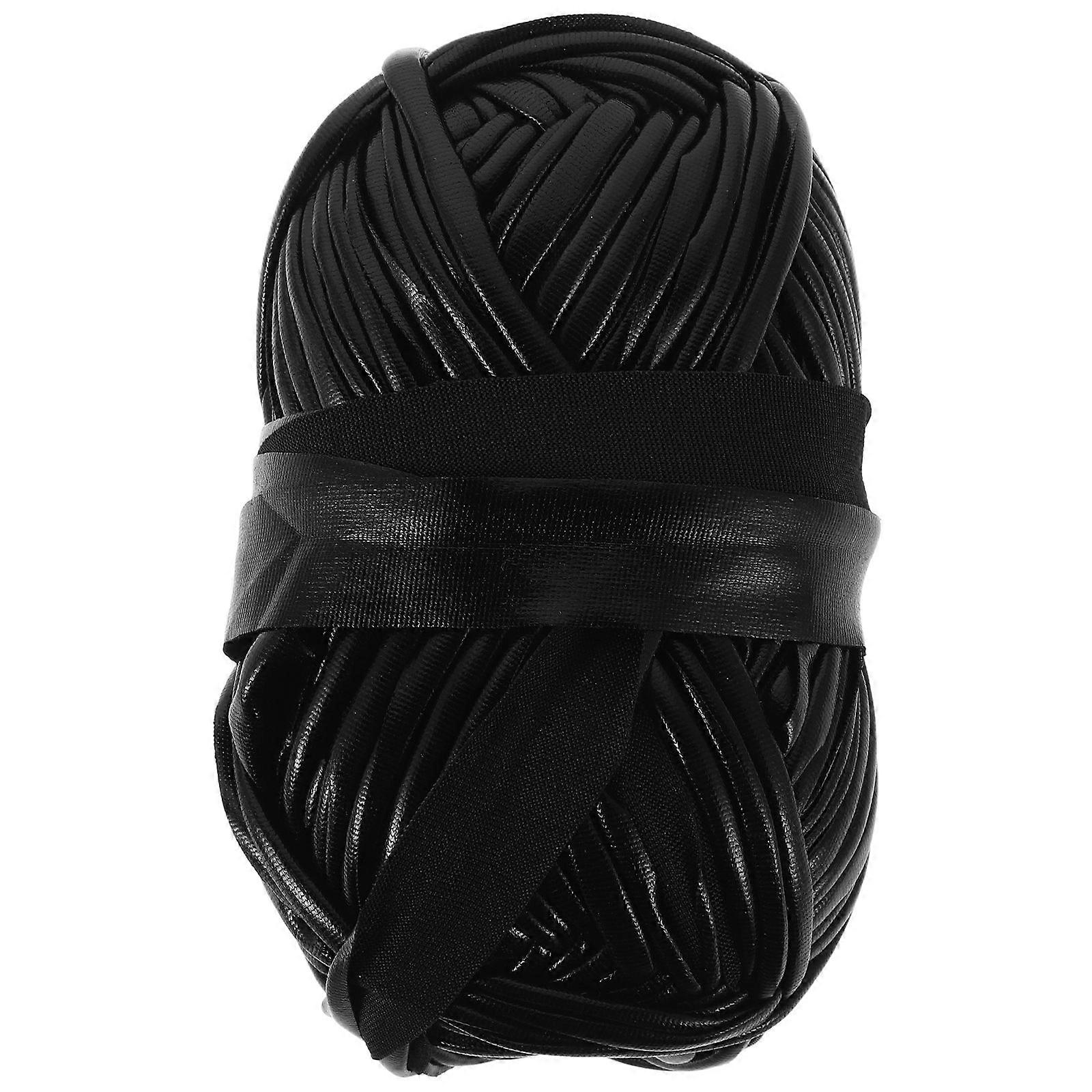 1 Roll Polyester Yarn For Crocheting - Faux Leather Strip And Yarn For Diy Craft Lovers Versatile Blanket Thread For Various Occasions