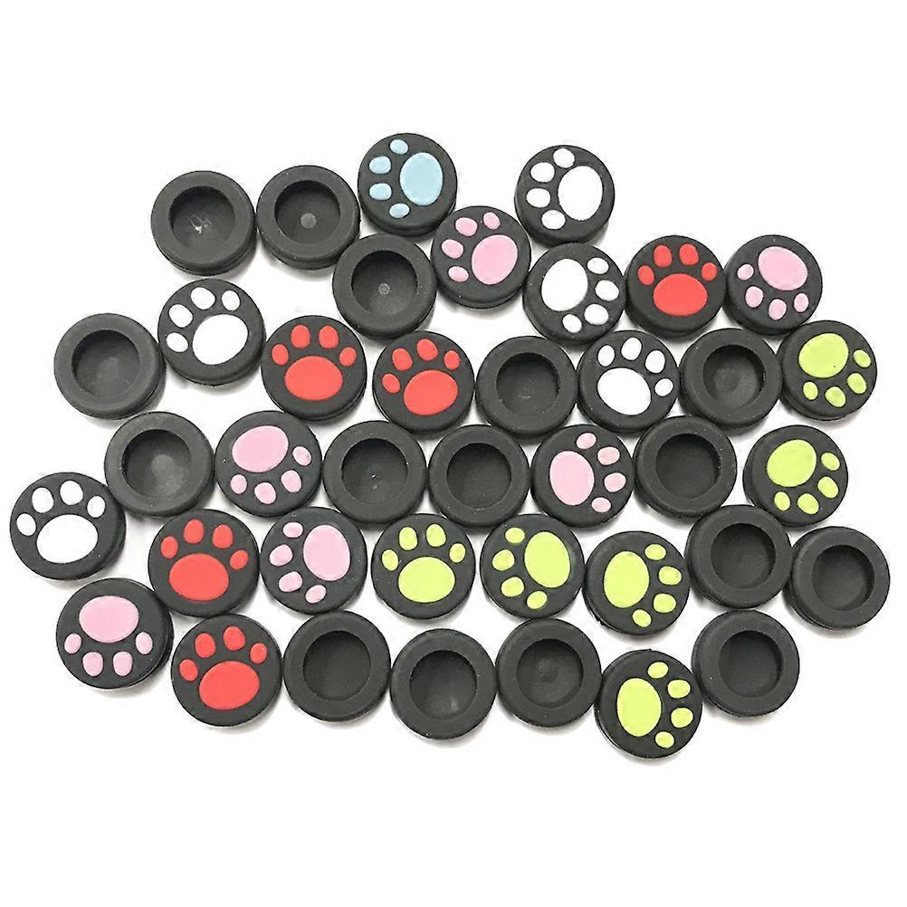 Cat Paw Thumbstick Caps Joystick Cover for Gamepad Use 4Pcs Blue Set