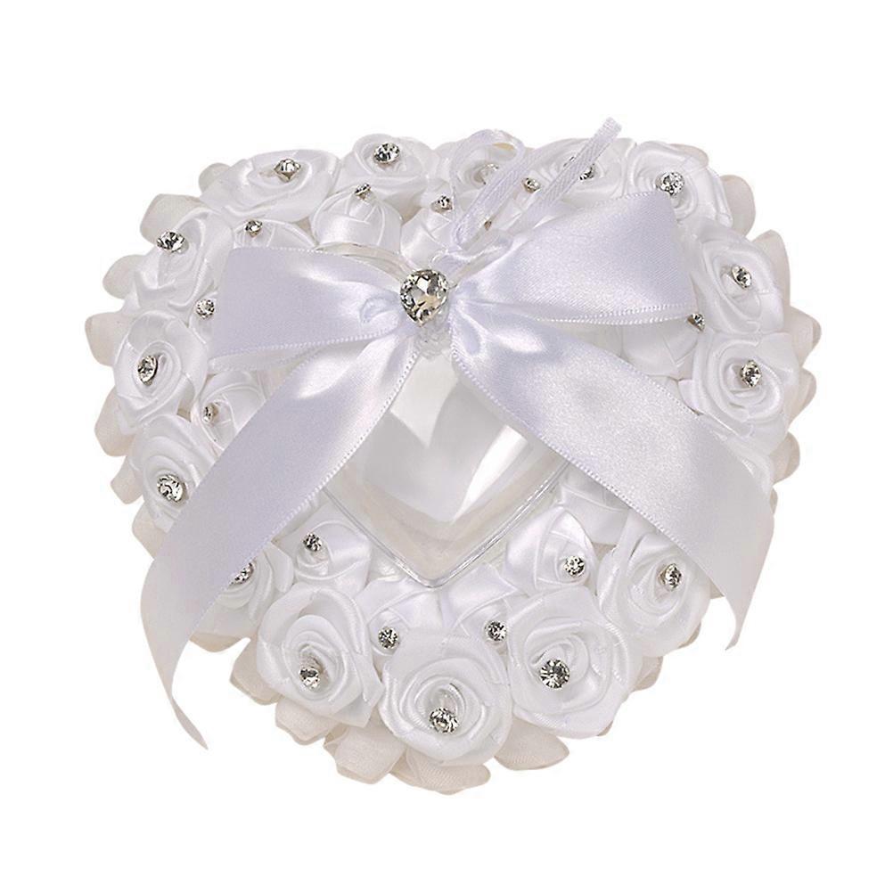 Wedding Ring Bearer Heart Shape Big Bow for Shape Big Bow