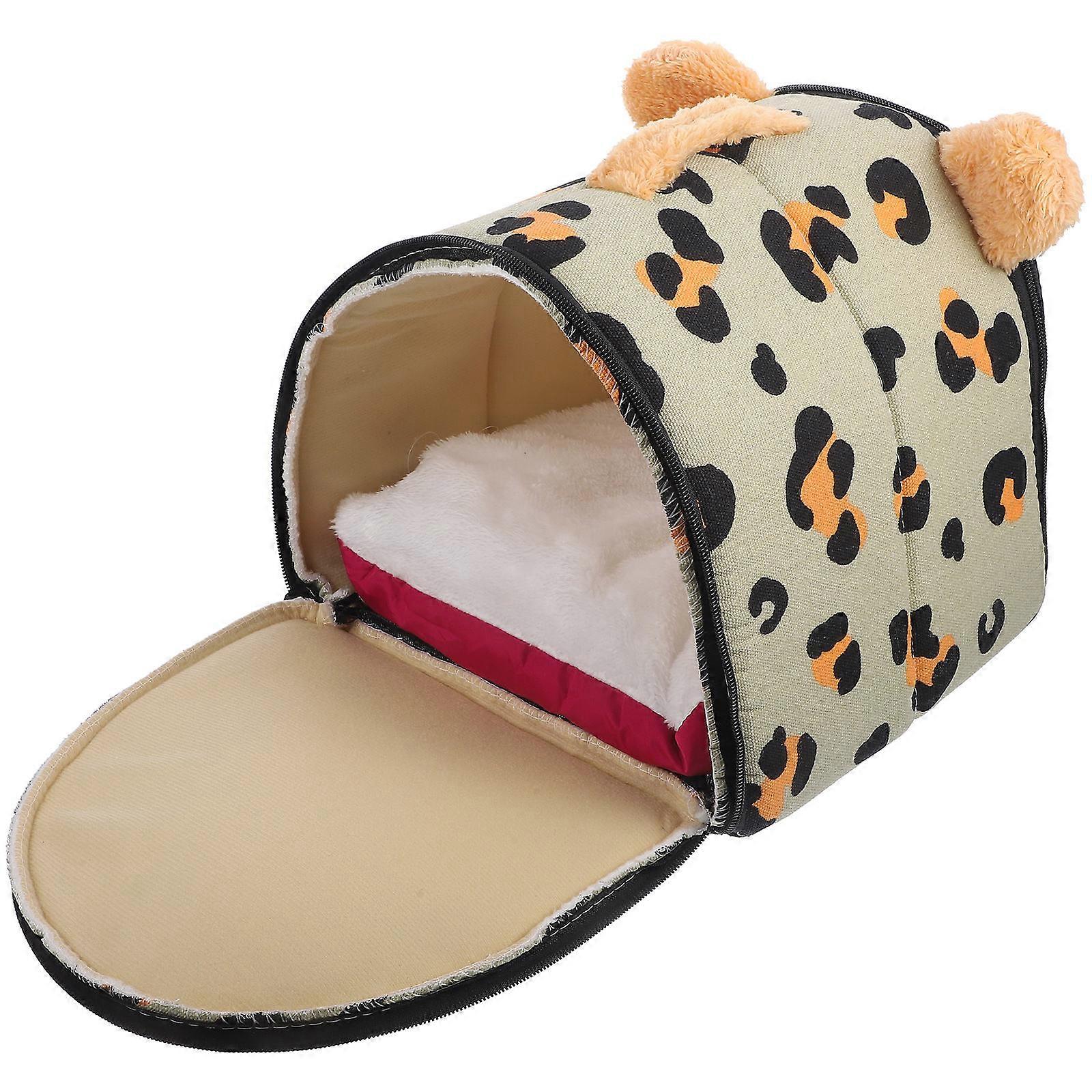 Warm Hamster Sleeping House Plush Nest for Small Animals Fabric