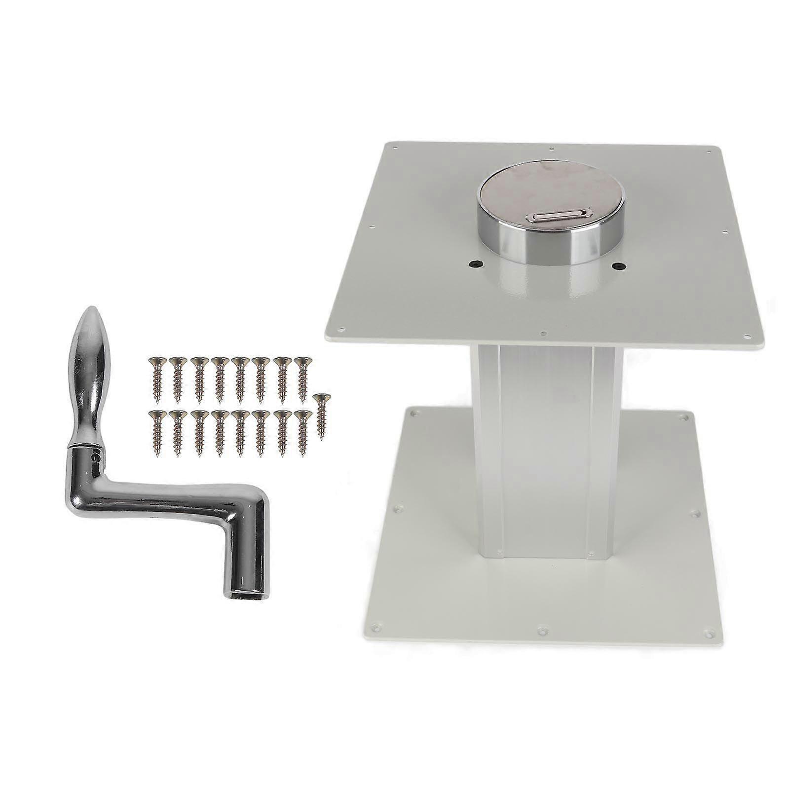 Heavy Duty Table Pedestal Telescopic Aluminum Alloy 310 To 720mm Adjustable Table Pedestal for RV Yacht