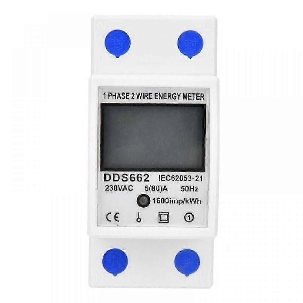 Digital electricity meter single phase rail mounted electricity meter single phase two wire multi-function electricity meter