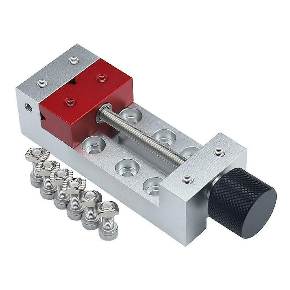 DIY Tools 100MM Engraving Machine Vise Aluminum Jaw Clamp Flat Nose Machining Vise Clamping Tool Clamp with 6 PCS Screws