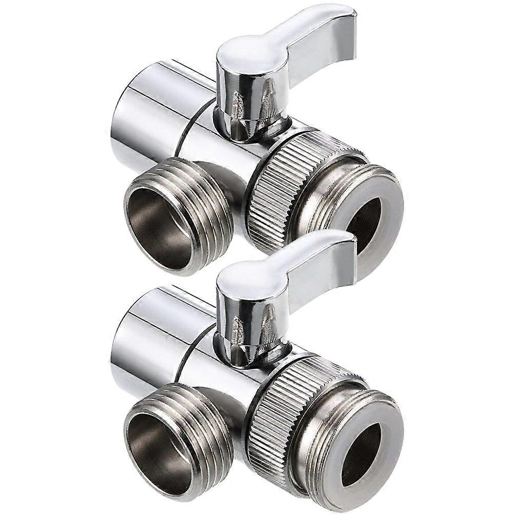 Silver Sink Faucet Diverter for Water Pipe Adapter 4 Pieces
