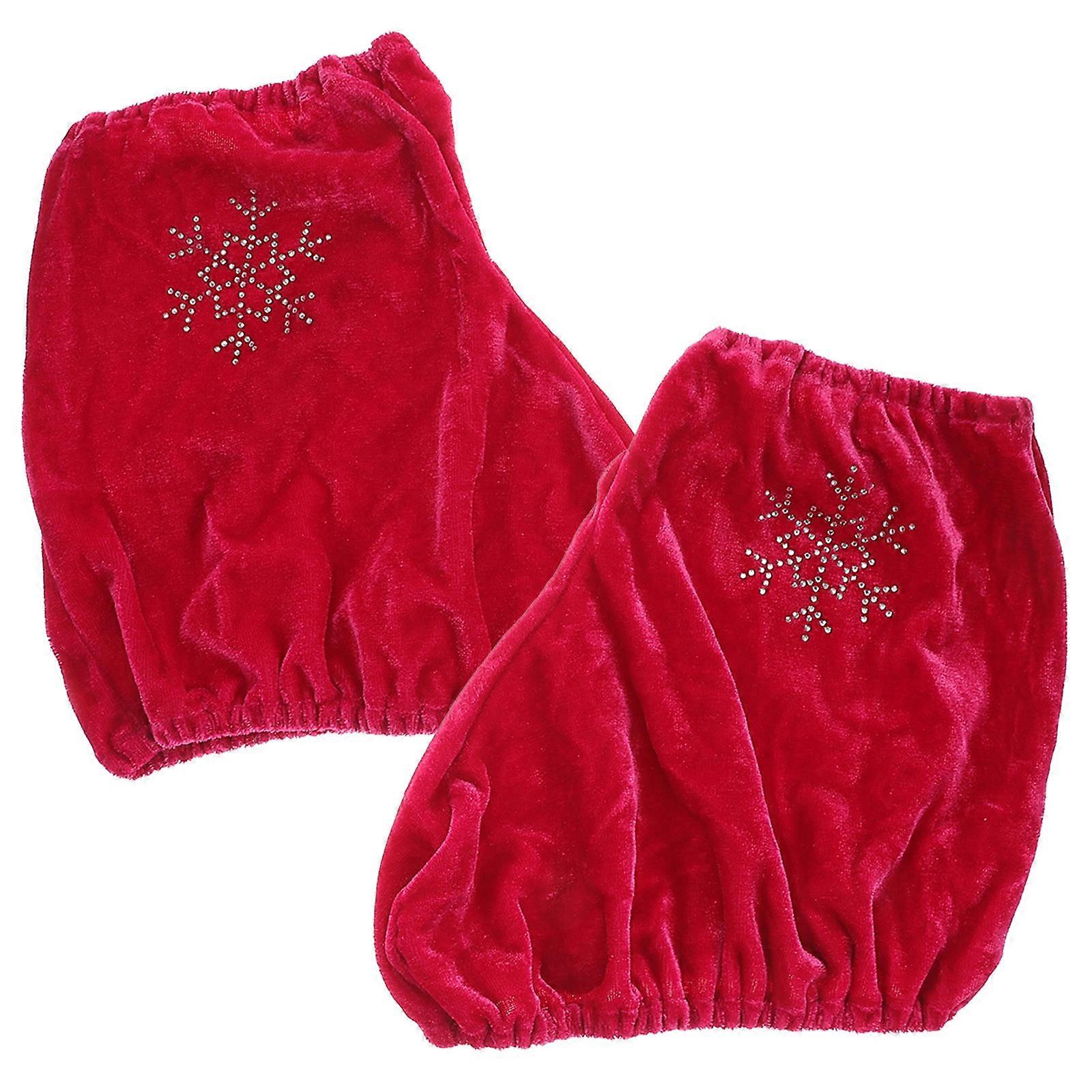 Red Skate Shoes Cover for Ice Skating A Pair of Protective Shoe Covers