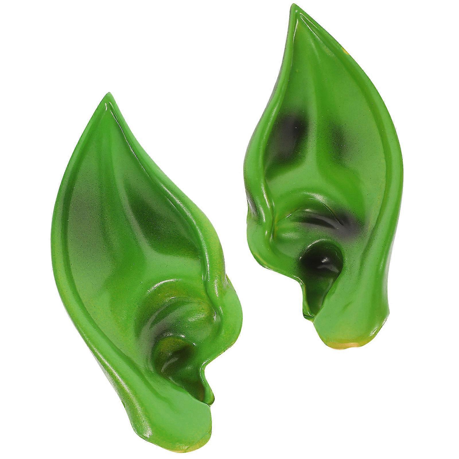 Halloween Cosplay Ear Props Fairy Ears for Party Use 3Pairs Green