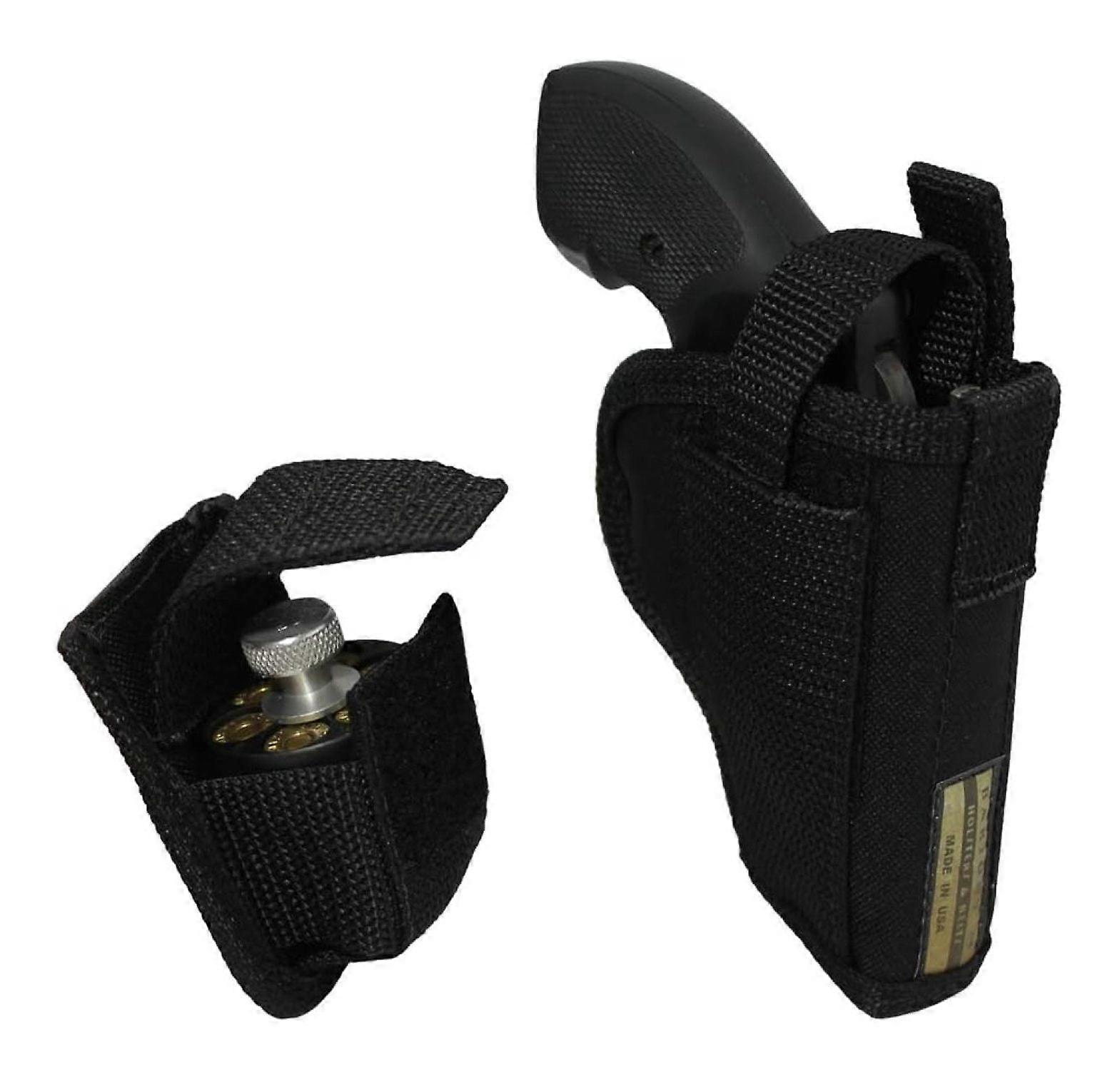 New TiaGOC OWB Holster + Speed-Loader Pouch for 2", Snub-Nose .38 .357 Revolvers
