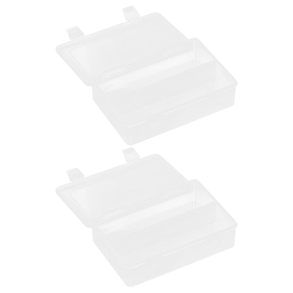 Stationary Storage Case Transparent Box for Toy Storage 6Pcs