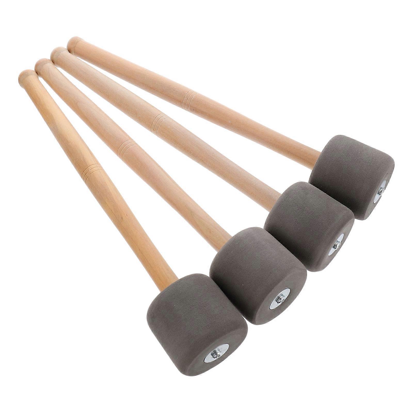 Wood Handle Drumstick Big Drum Hammer for Percussion 20Pcs Pack