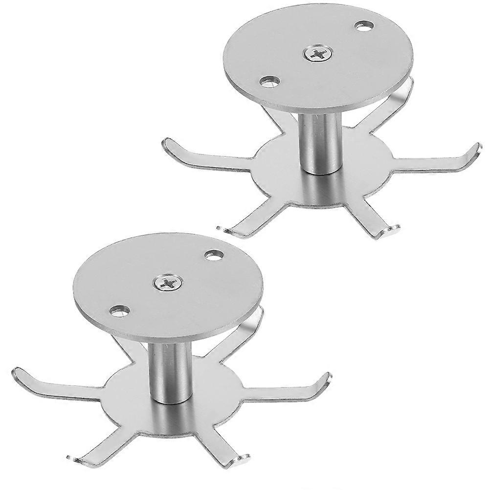 Stainless Steel Kitchen Utensil Hooks for Kitchen Use 8Pcs Rotating Hangers