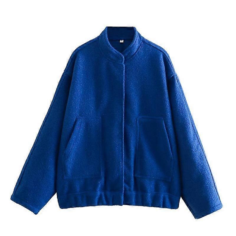Solid Color Casual Pocket Coat Fall Women's Temperament Jacket