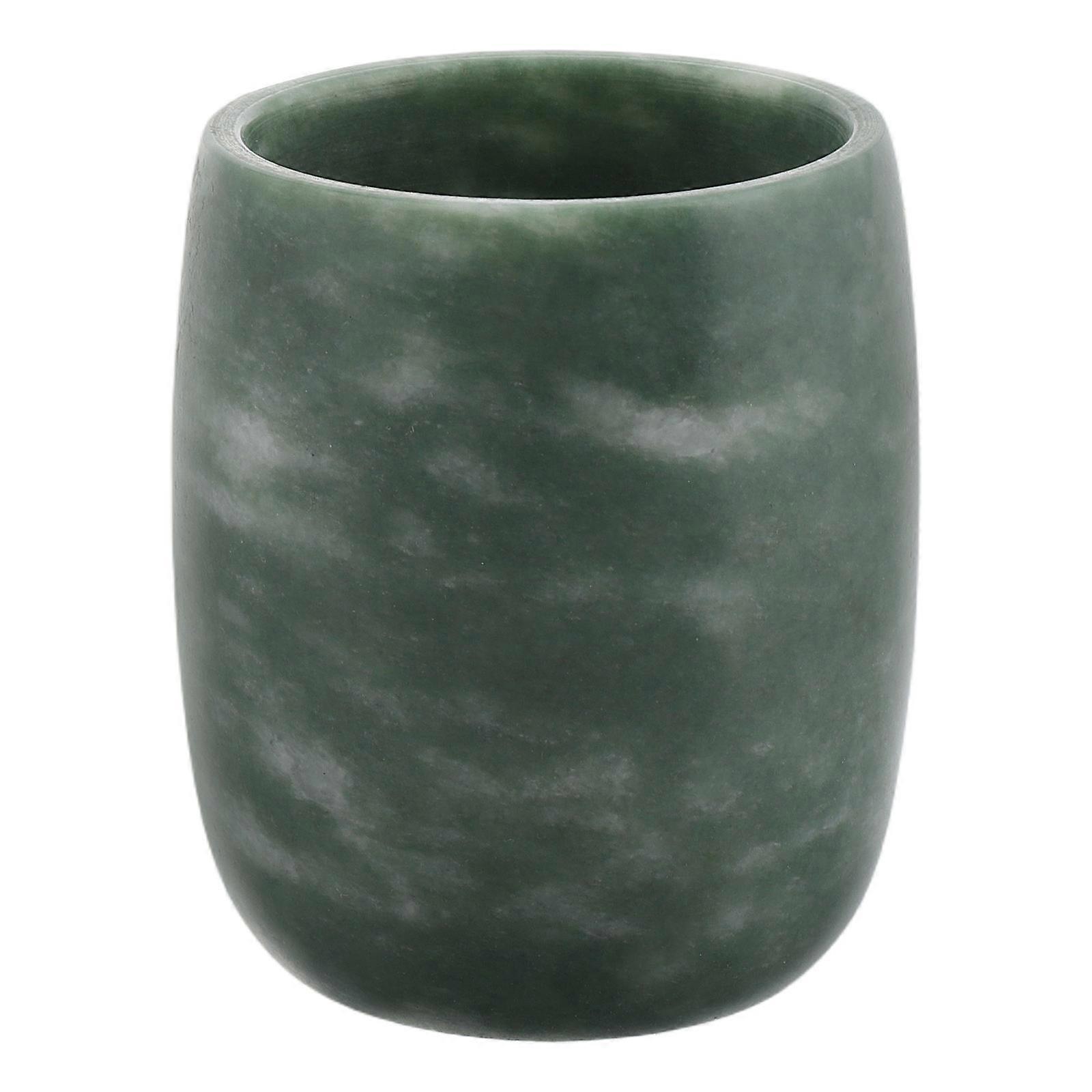 Versatile Natural Crystal Stone Tea Mug Set For Office Use Modern Design Green 4Pcs