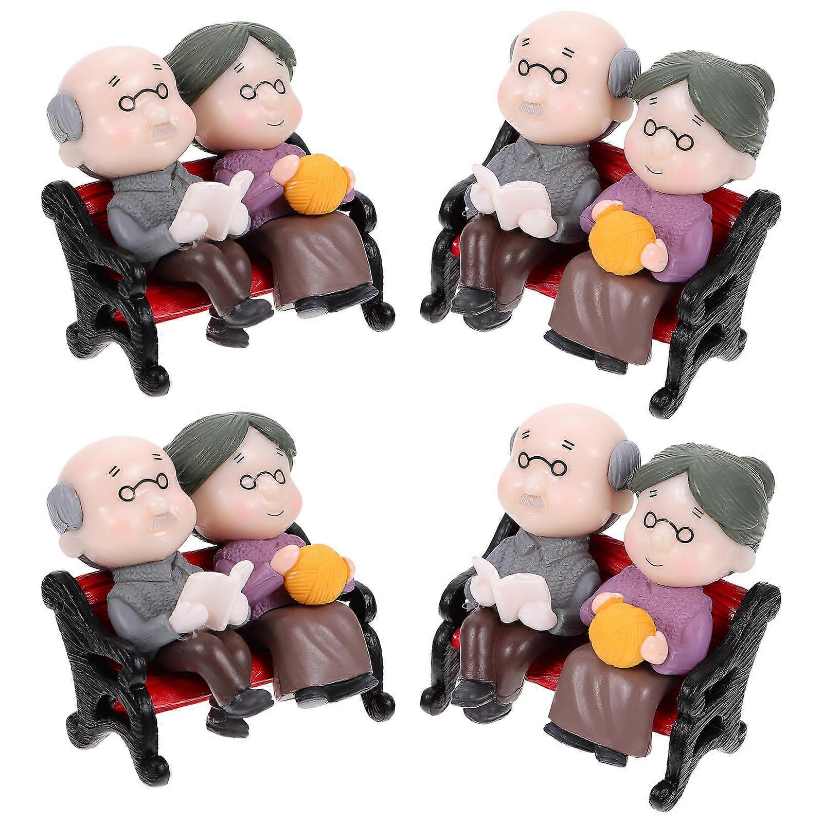 Micro Landscape Accessory for Fairy Garden 8Sets Bench Dolls