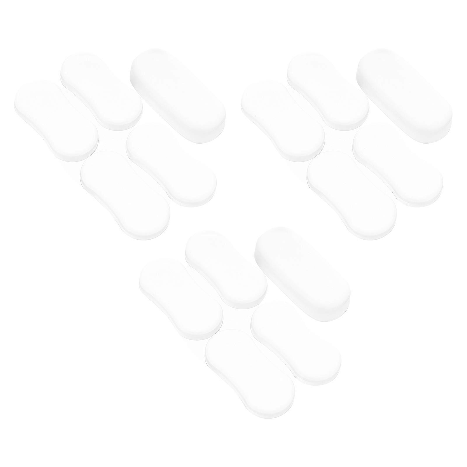 Transparent Toilet Lid Cushioning Pads for Home Use 30Pcs Silicone Set