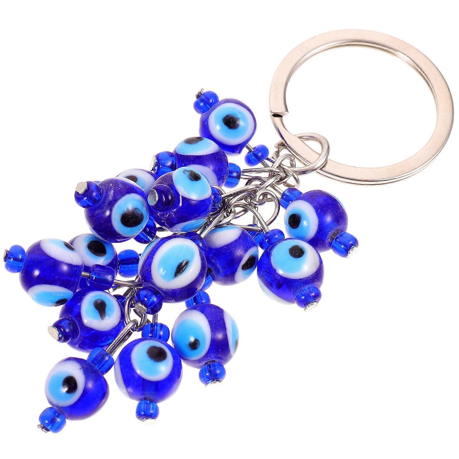 Evil Eye Keychain Decorative Bag Pendant Key Chain 2Pcs