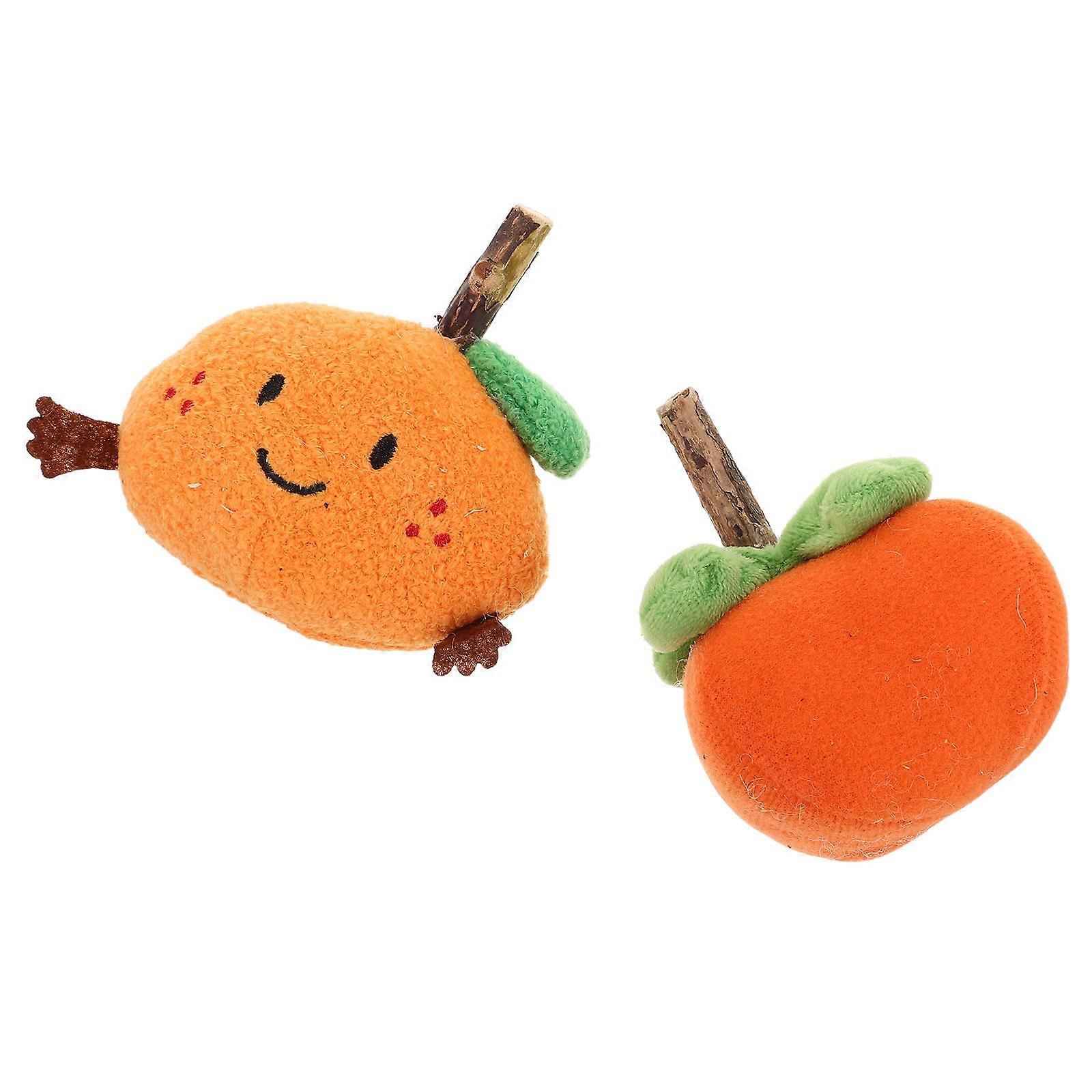 Cat Teething Chew Toy Durable Interactive Fruit Teaser Balls 10Pcs Set