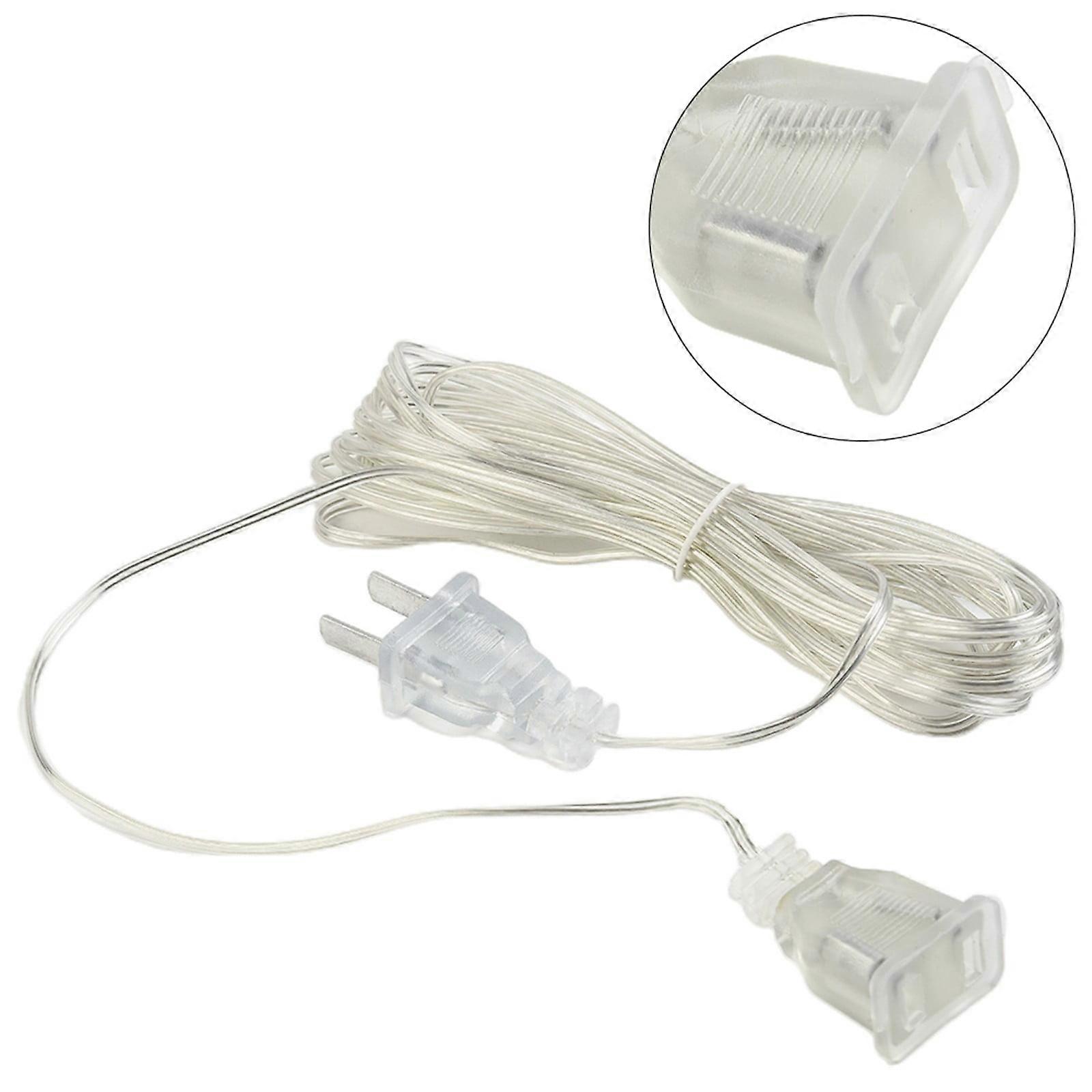 Extension Cord Clear Line Cable for Christmas Wedding LED String Decoration