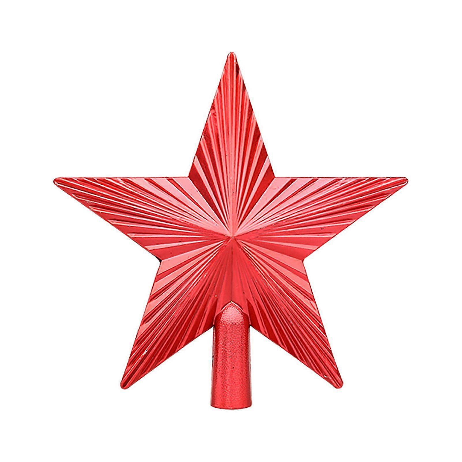 LYCAQL 8 Inch Christmas Tree Topper - Small Star Treetop for Xmas Decor, Perfect for Small Trees & Holiday Parties