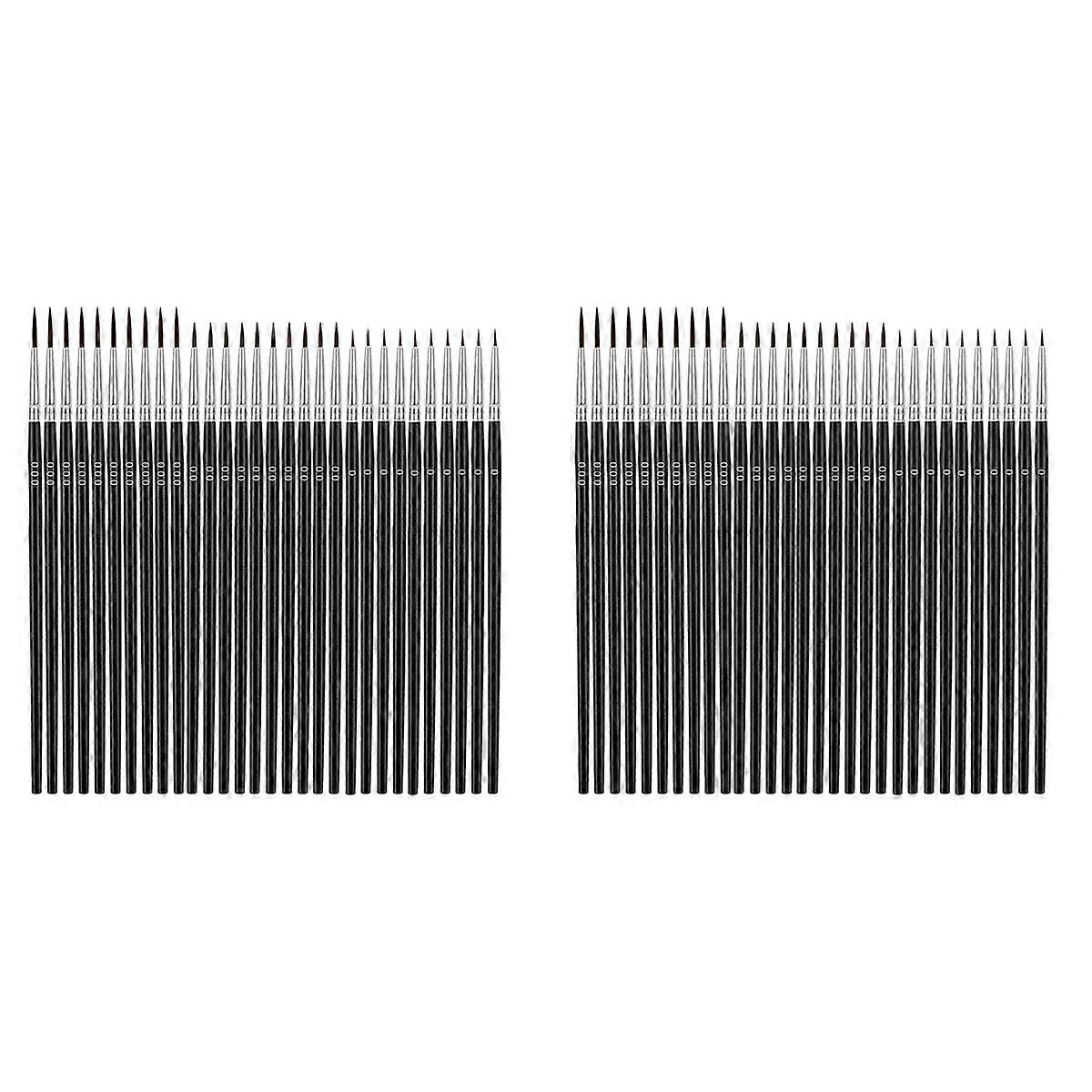 60Pcs Thin Detail Paint Brushes Fine Tip Paint Brushes Set